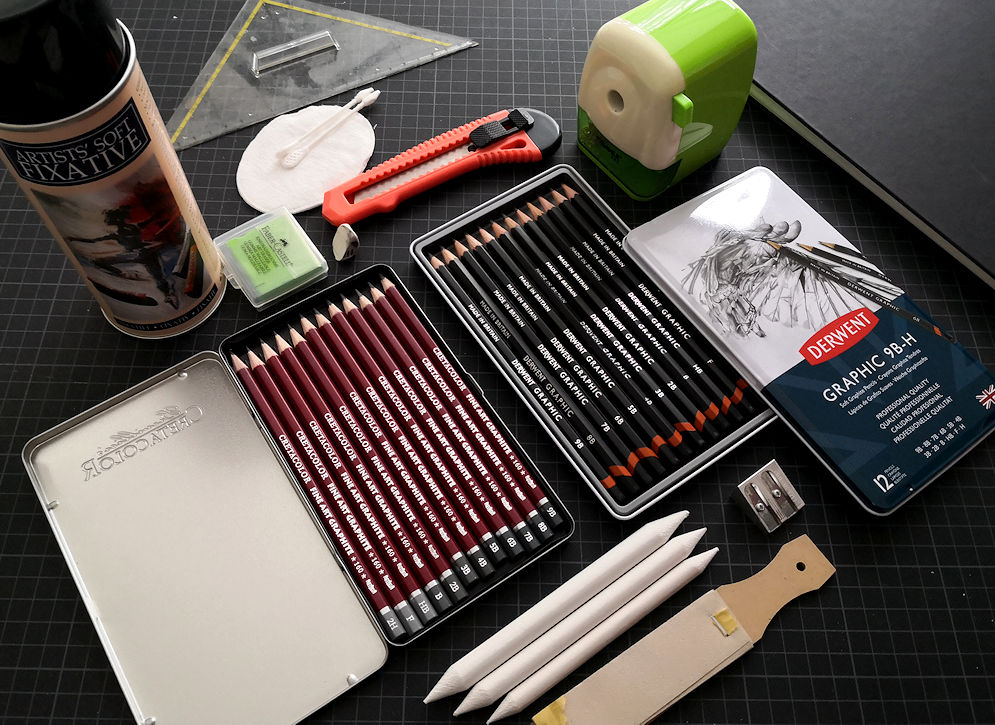 Drawing Materials/Art Supplies I use for my graphite pencil